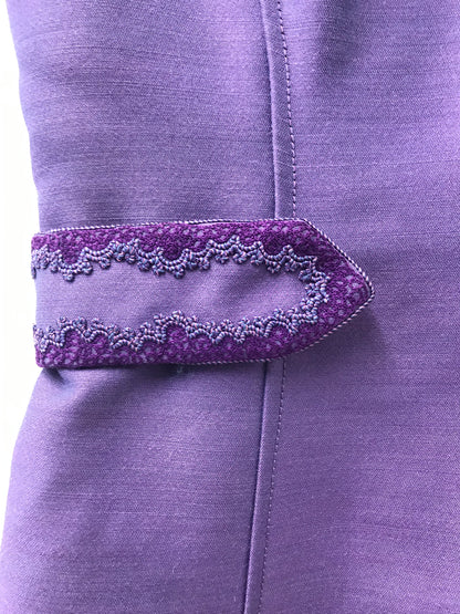 Petite Francaise Lilac Dress & Jacket Set Size Large