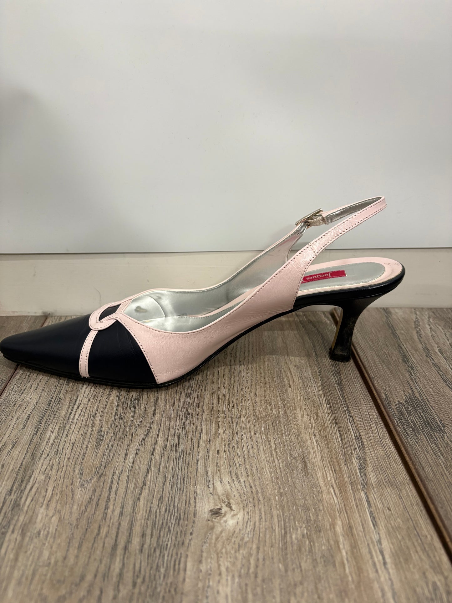 Jacques Vert Monique Navy Clutch Bag and Shoes Size 8