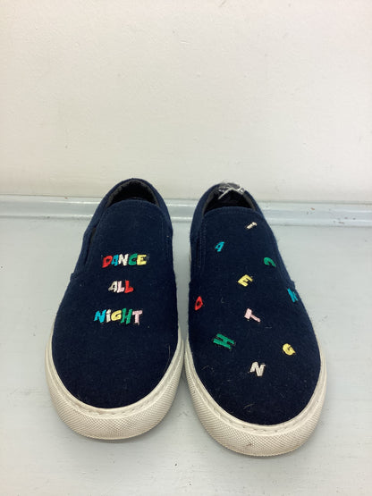 Mira Mikati Navy blue Felt Slip-On With Embroidered Patch Detail EU 40 UK 8