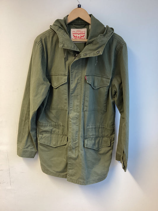 Levi's, Khaki Green, Thick Coat, Size M