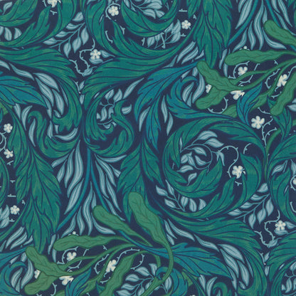 Green vintage nature print