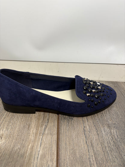 Anne Klein Womens Della Navy Blue Loafers Size 6