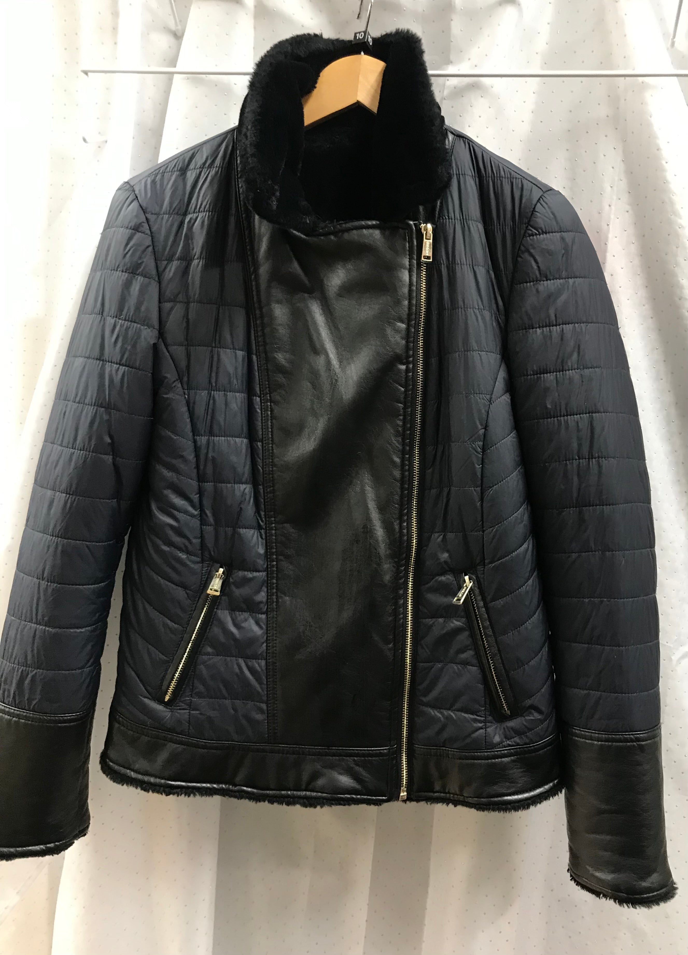 GUESS Faux Leather deals Reversible Jacket