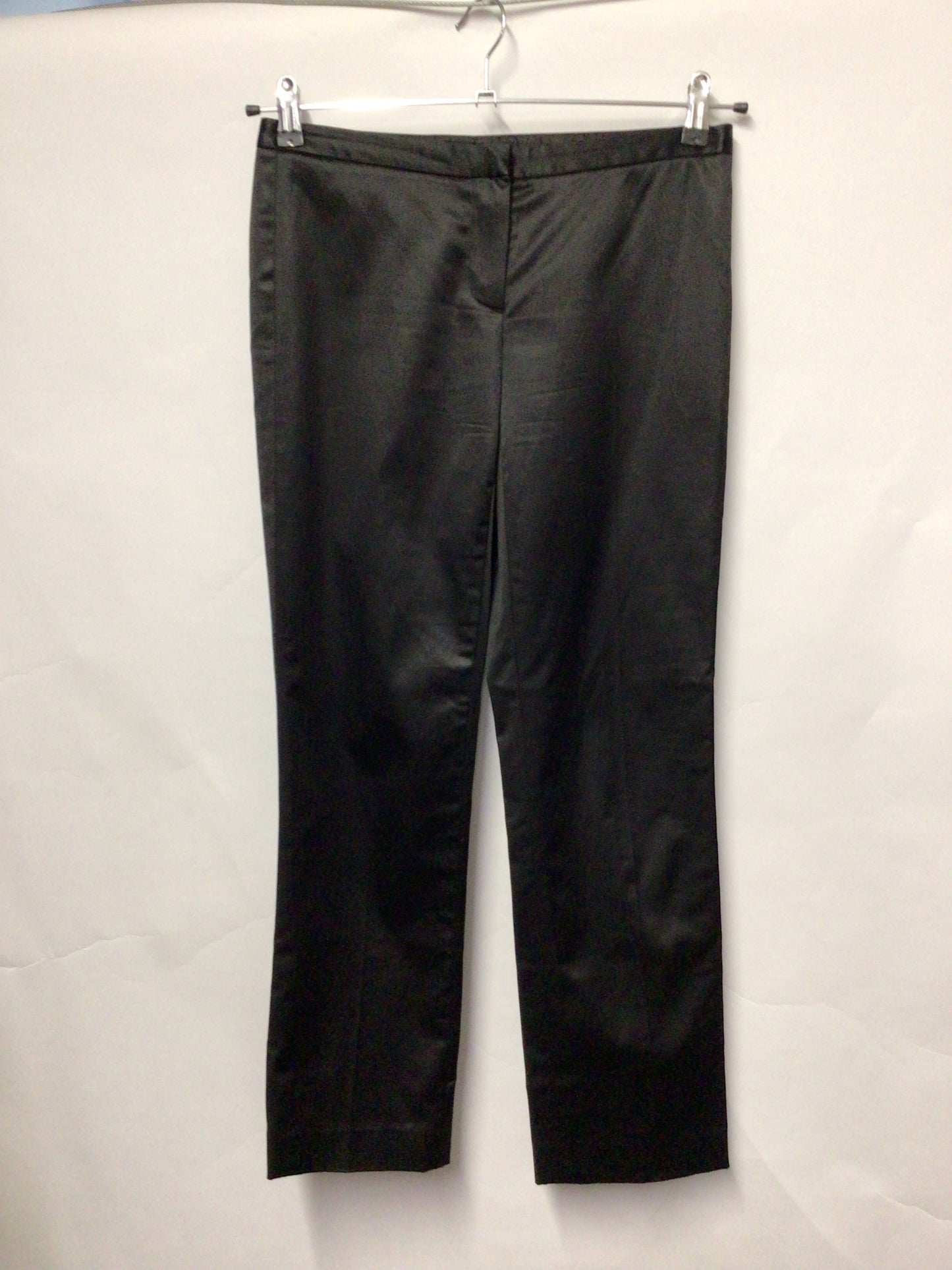 Theory Black Satin Tailored Trousers US 2/UK 6