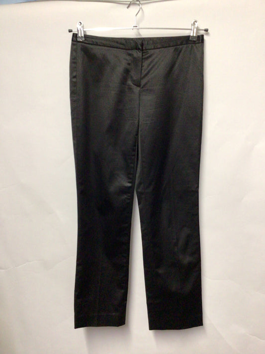 Theory Black Satin Tailored Trousers US 2/UK 6