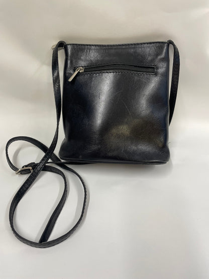 Vintage Vera Pelle Black Leather Shoulder bag in Black