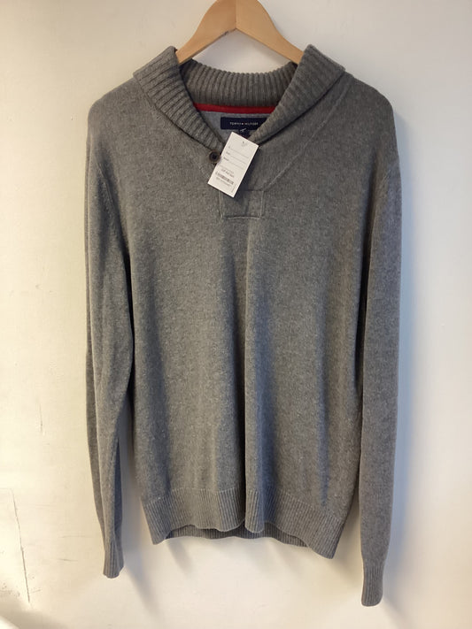 Tommy Hilfiger, Grey long sleeve jumper, Size L