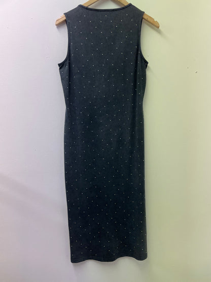 BNWOT AllSaints Leigh Midi Grey Dress Size M