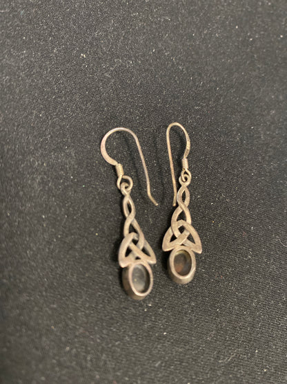 Silver Celtic Dangle Earing's
