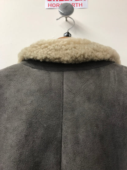 BNWT All Saints Ferland Shearling Sheepskin Beige Jacket Size M