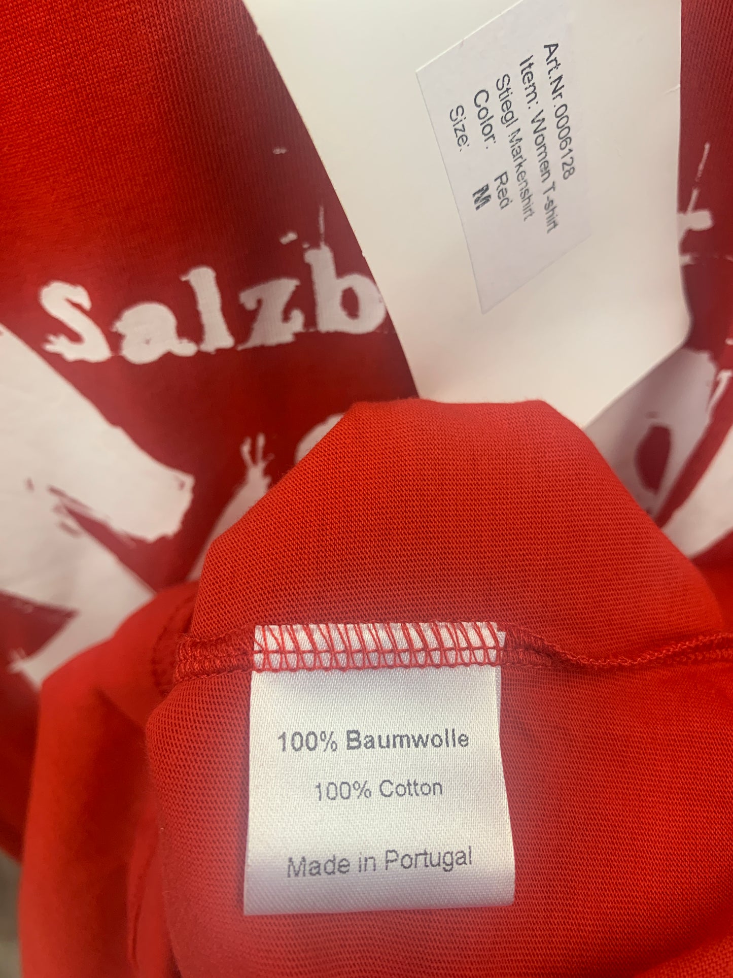 BNWT Salzburger Stiegl Beer T-Shirt in Red