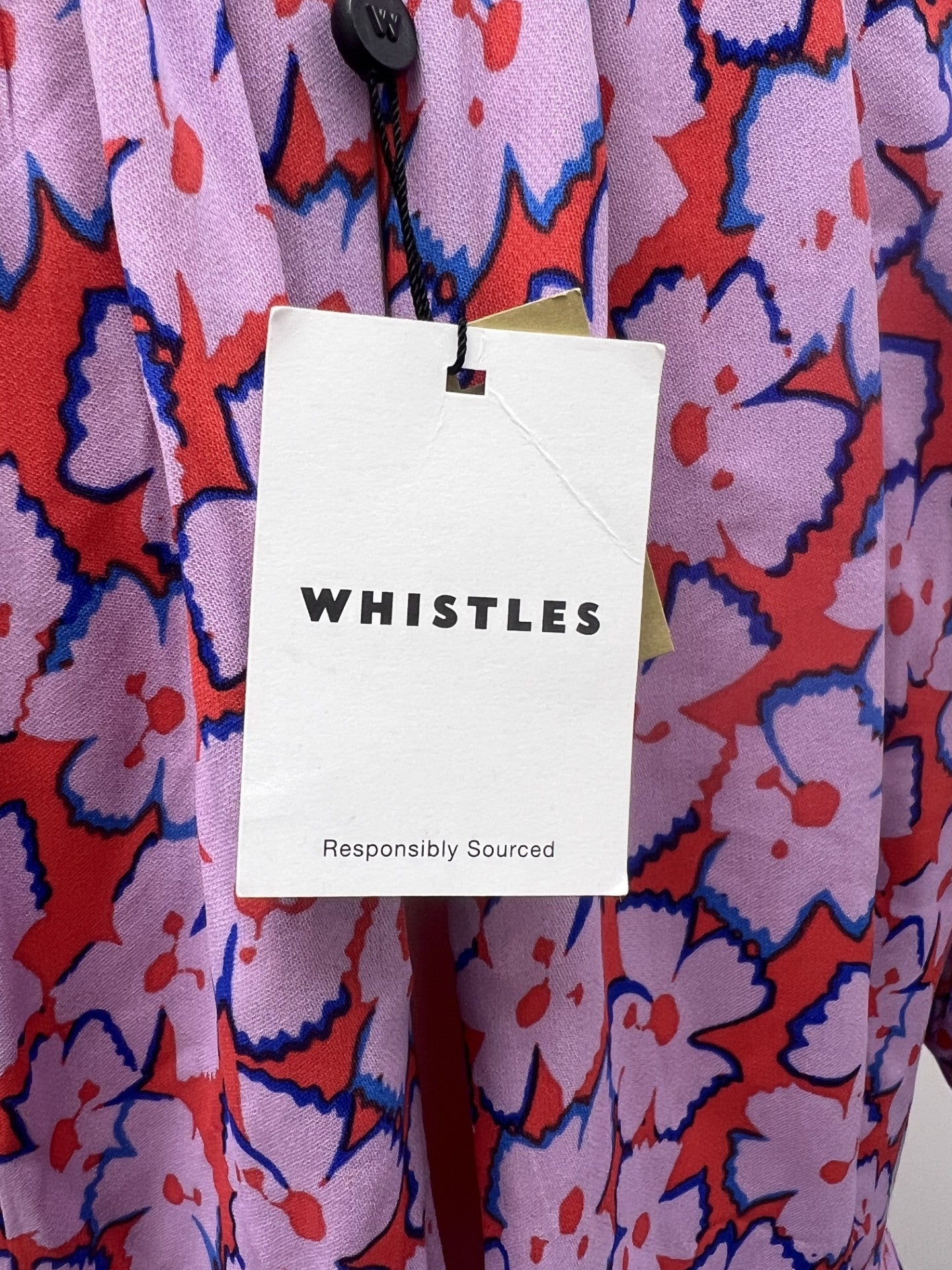 Whistles Multi Floral Midi Dress Size 14 BNWT