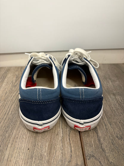 Vans Skate Old Skool Navy and White Mens Trainers Size 7