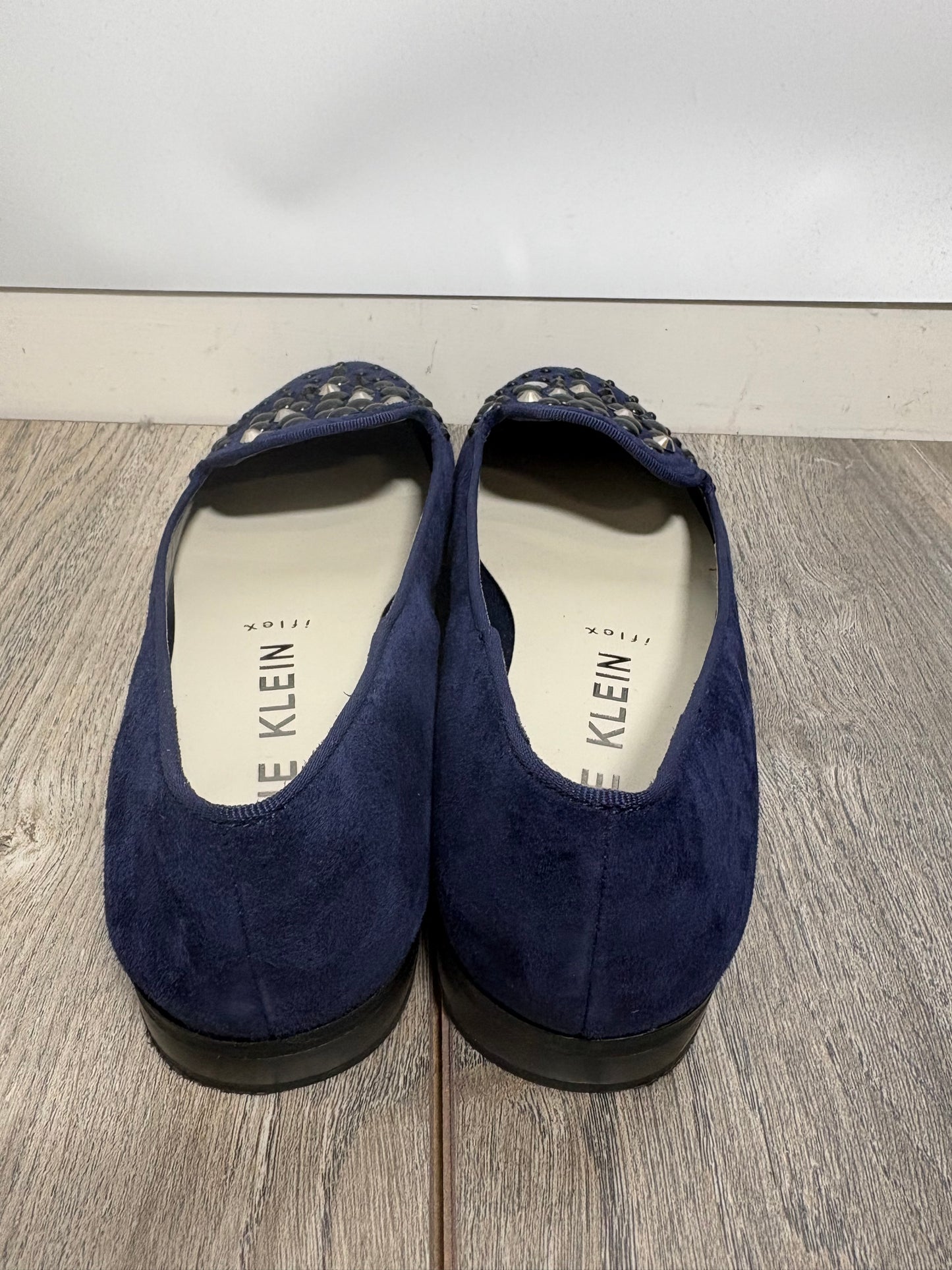 Anne Klein Womens Della Navy Blue Loafers Size 6