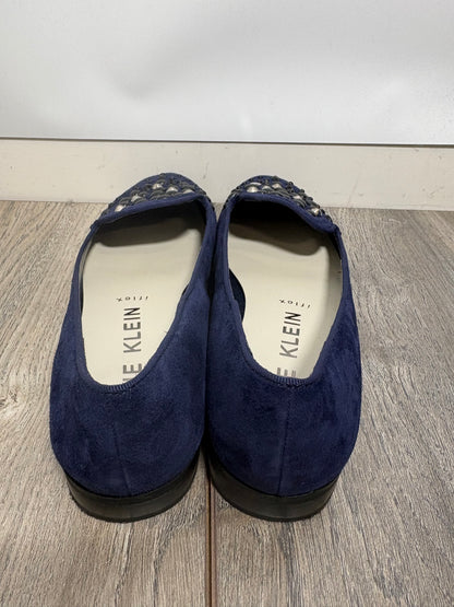 Anne Klein Womens Della Navy Blue Loafers Size 6