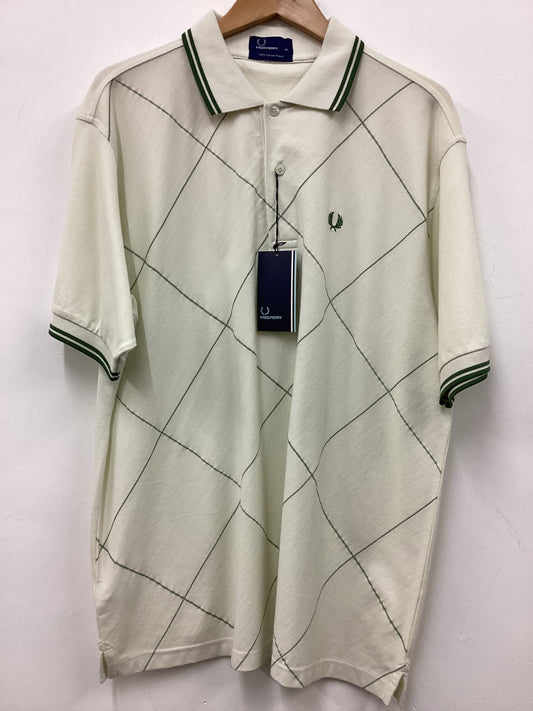 BNWT Fred Perry XL Green Check Polo Shirt