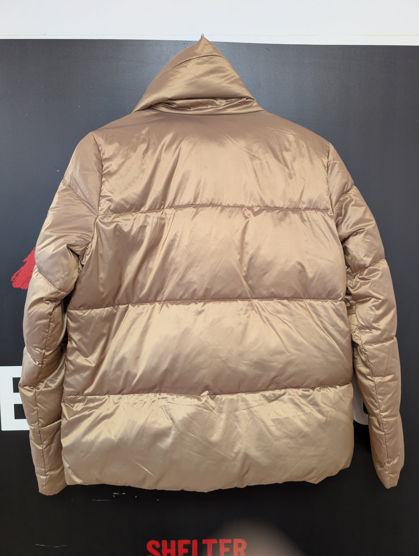 Donna Karan Metallic Gold Filler Jacket Size S