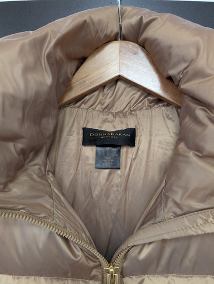 Donna Karan Metallic Gold Filler Jacket Size S