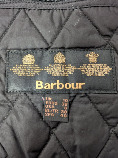 Barbour Annandale Black Quilted Jacket Size 10