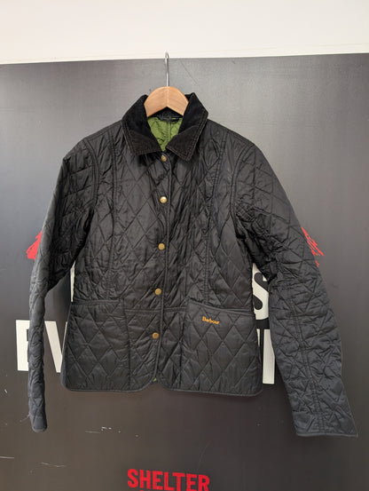 Barbour Annandale Black Quilted Jacket Size 10