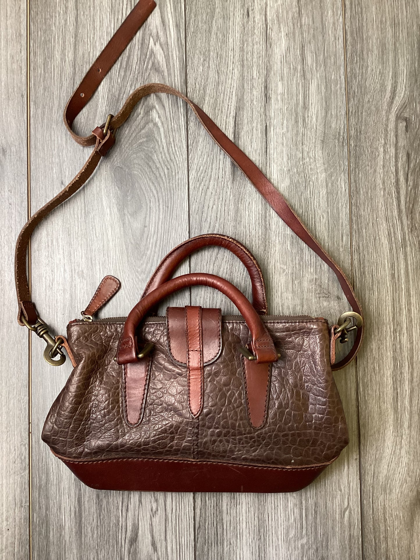 Liebeskind Brown and Maroon Leather Bag