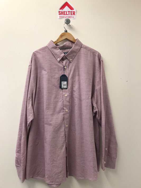 BNWT Main New England Pink Stripe Long Sleeved Shirt Size 4XL