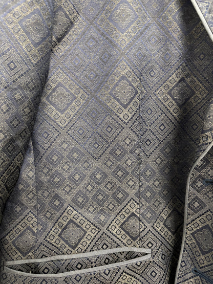 Ted Baker Grey Geometric Blazer Size 44S