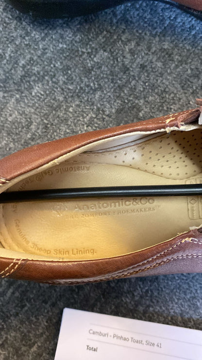 Anatomic men’s shoe, Brown BNIB, Sheepskin lining, size 7