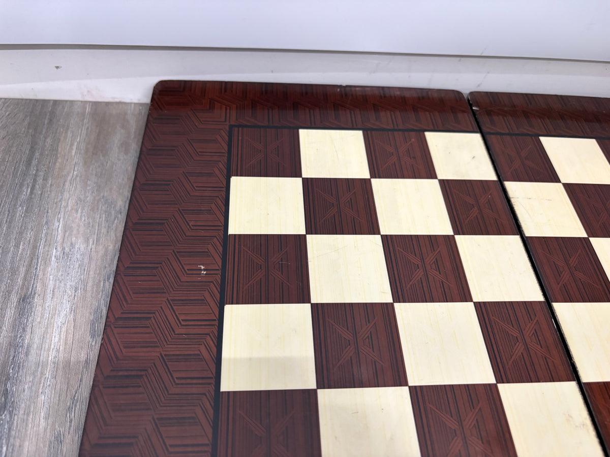 2-in-1 Backgammon/Draughts Game Set (complete)