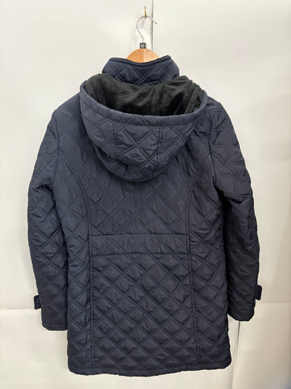 DKNY Women's Navy Blue Quilted Jacket Size 12 (US M)