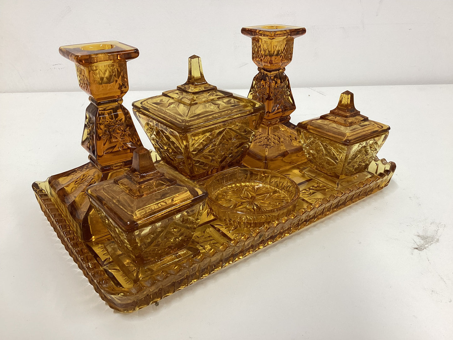Amber Glass Set