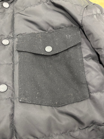 Ted Baker Black Quilted Mens Overshirt Jacket Size 3 (UK Size M)