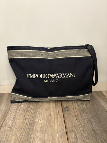Emporio Armani Canvas Clutch Bag