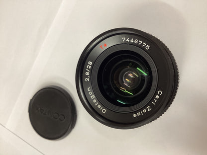 Contax Carl Zeiss Distagon T* 28mm F/2.8 MMJ MF Lens C/Y Mount Japan