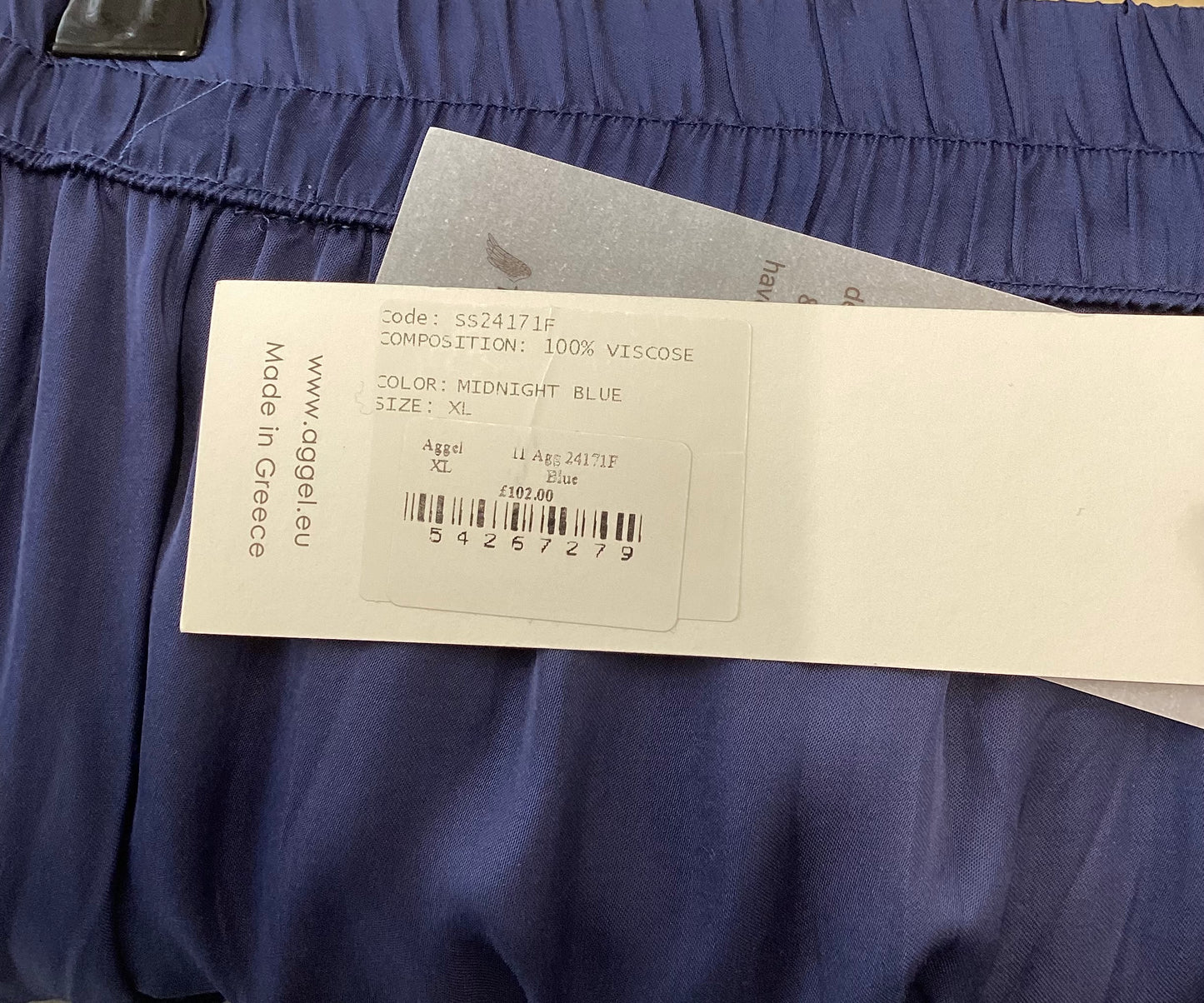 Aggel Knitwear, Blue, Wide Leg Trouser, Size XL, BNWT, Brand New With Tags