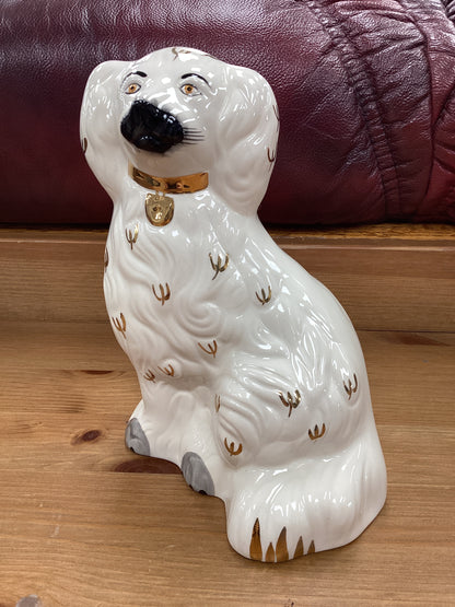 Beswick Ceramic Cream Gold Mantle Spaniel Dog