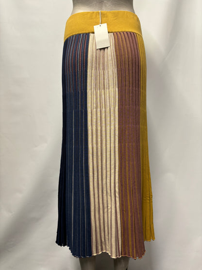 COS Multicolour Pleated Midi Skirt S BNWT