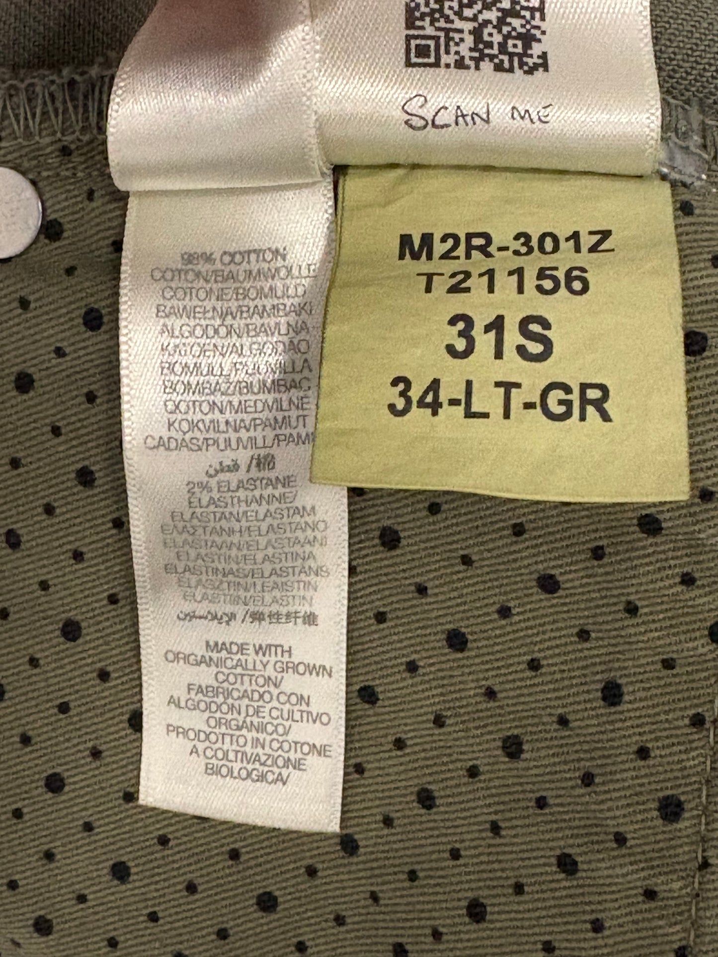PS Paul Smith Men’s Green Tapered Trousers Size 31S
