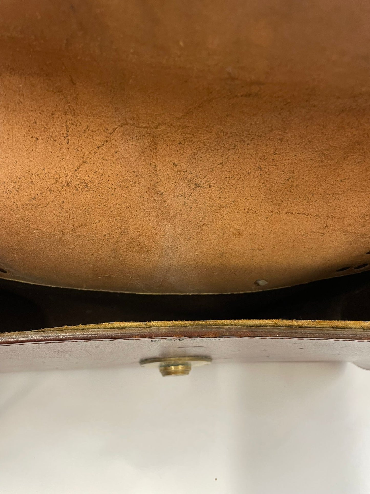 Vintage Brown Leather Messenger Bag