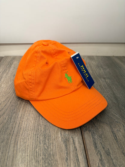 Polo Ralph Lauren Orange Men's Cotton Chino Ball Cap - BNWT