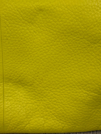 Whistles Chapel Foldover Yellow Clutch Bag