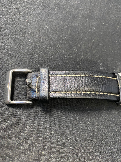 Archimede Pilot Sapphire Crystal Automatic Wrist Watch with Black Leather Strap