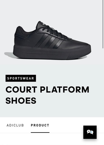 Adidas Court Platform Trainer black 7