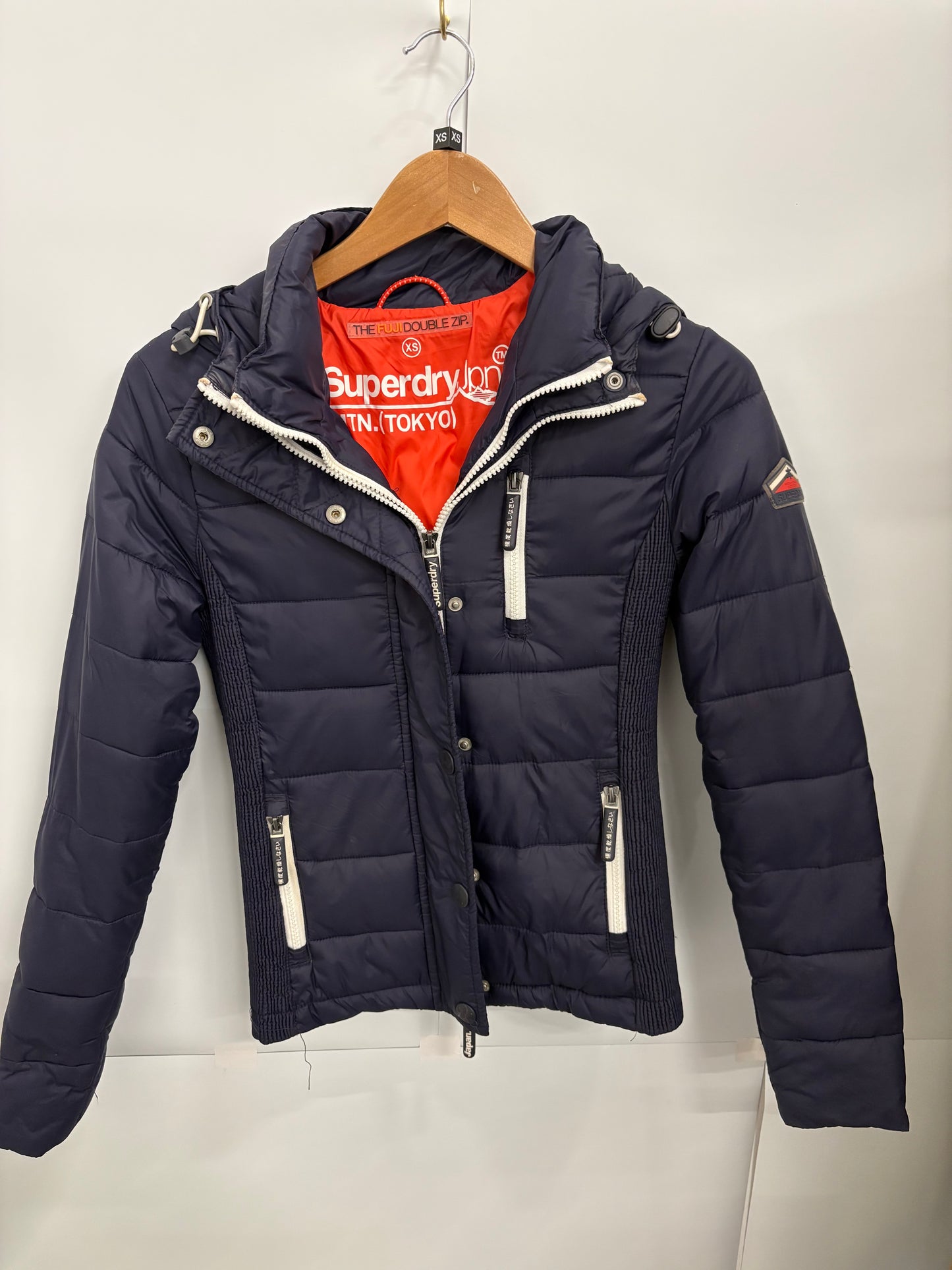 Superdry Women’s Fuji Double Zip Hooded Jacket Size XS