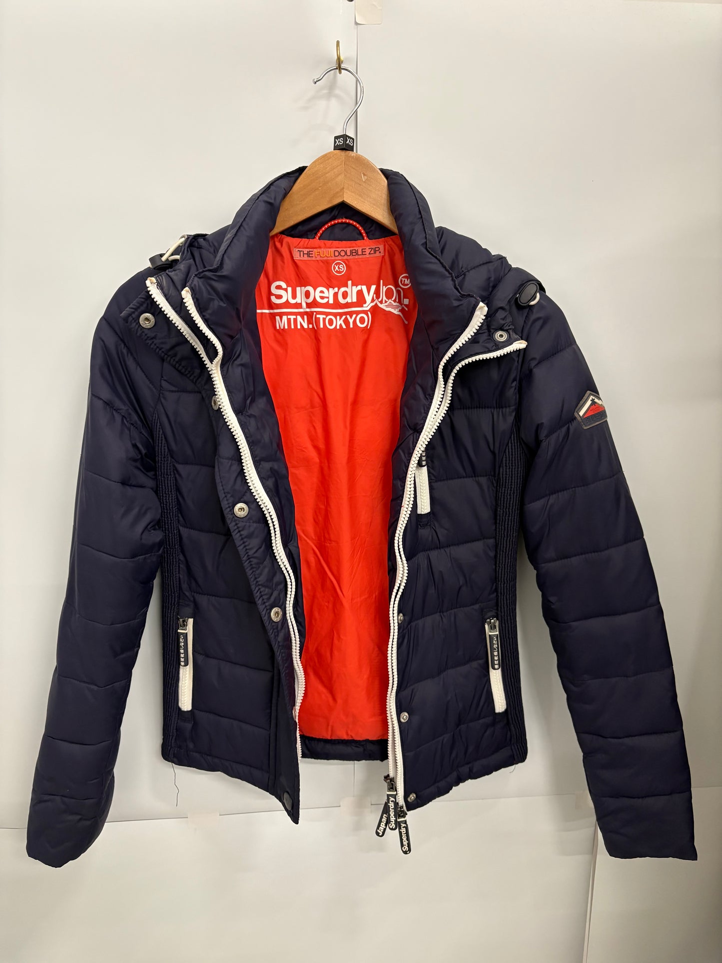 Superdry Women’s Fuji Double Zip Hooded Jacket Size XS