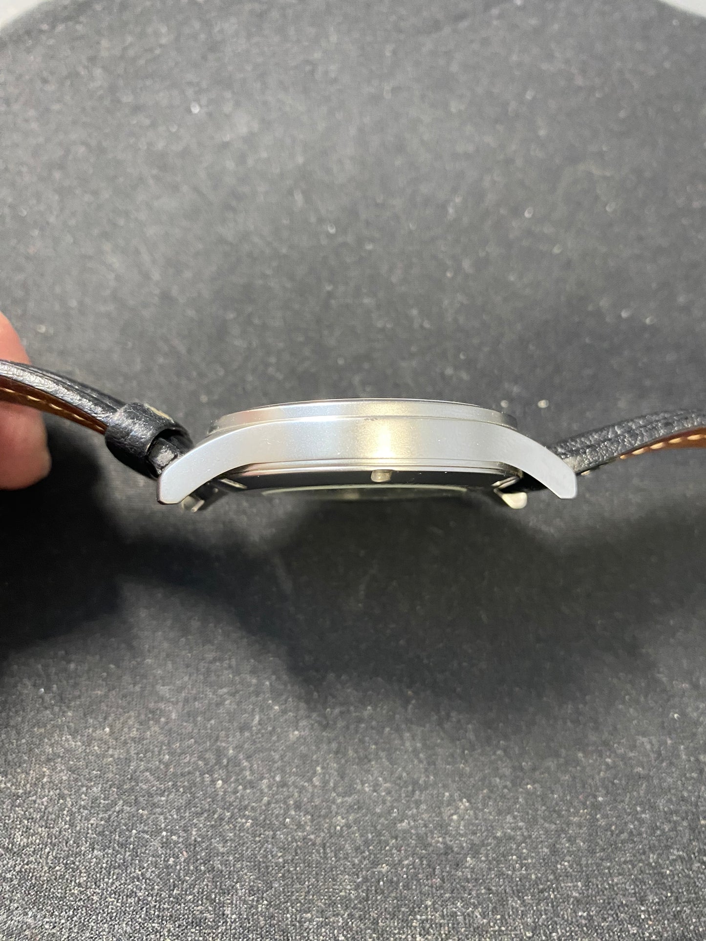 Archimede Pilot Sapphire Crystal Automatic Wrist Watch with Black Leather Strap