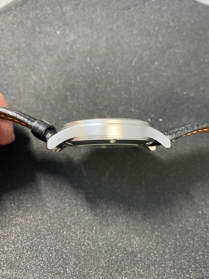 Archimede Pilot Sapphire Crystal Automatic Wrist Watch with Black Leather Strap