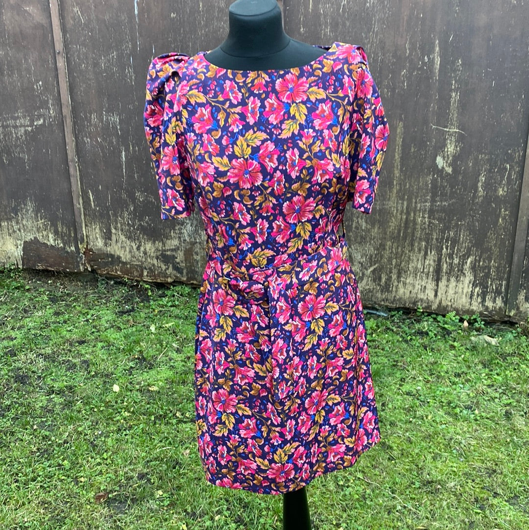 BNWT NEXT Multicoloured Vintage Style Summer  Dress Size 12