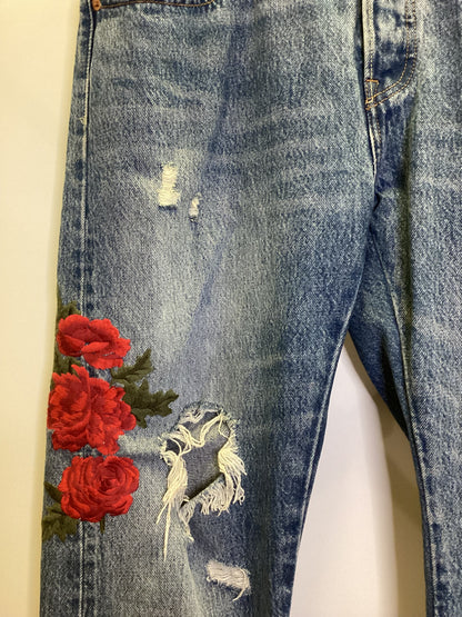 Levi's Red Roses Blue Jeans W36 L26