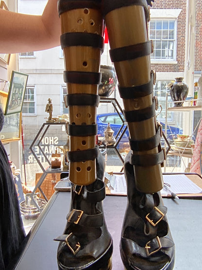NEW look Size 8 Gladiator heels with heel sticker